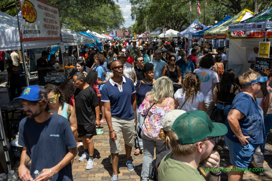 Local vendors showcasing specialties